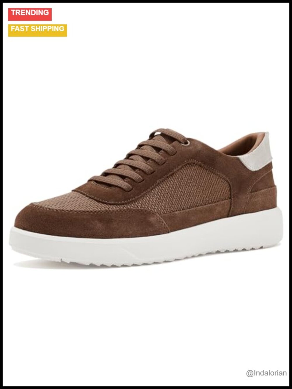 Leather Pull-On Sneaker Hands Free Walking Shoe with Gel Cushion